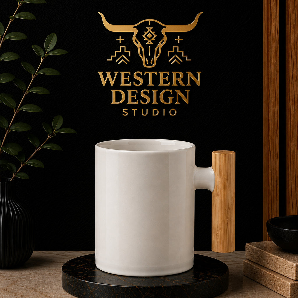 COFFEE MUG WITH BAMBOO HANDLE