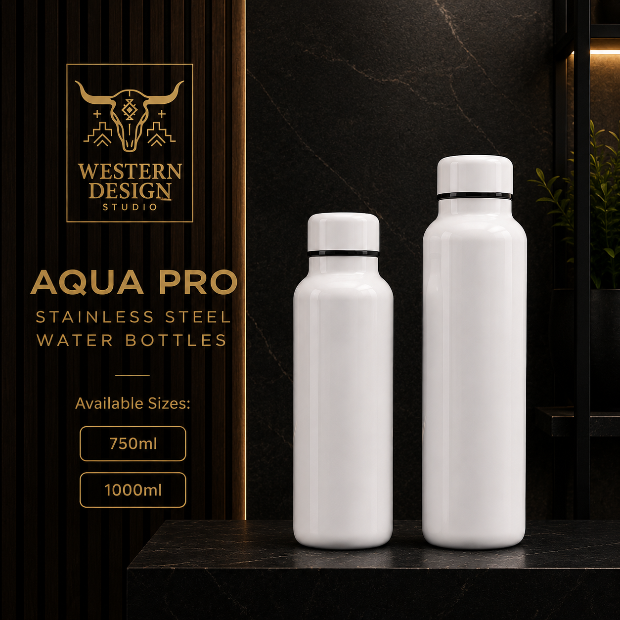 AQUA PRO STAINLESS STEEL WATER BOTTLES