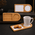 BAMBOO DRINK AND BISCUIT TRAY