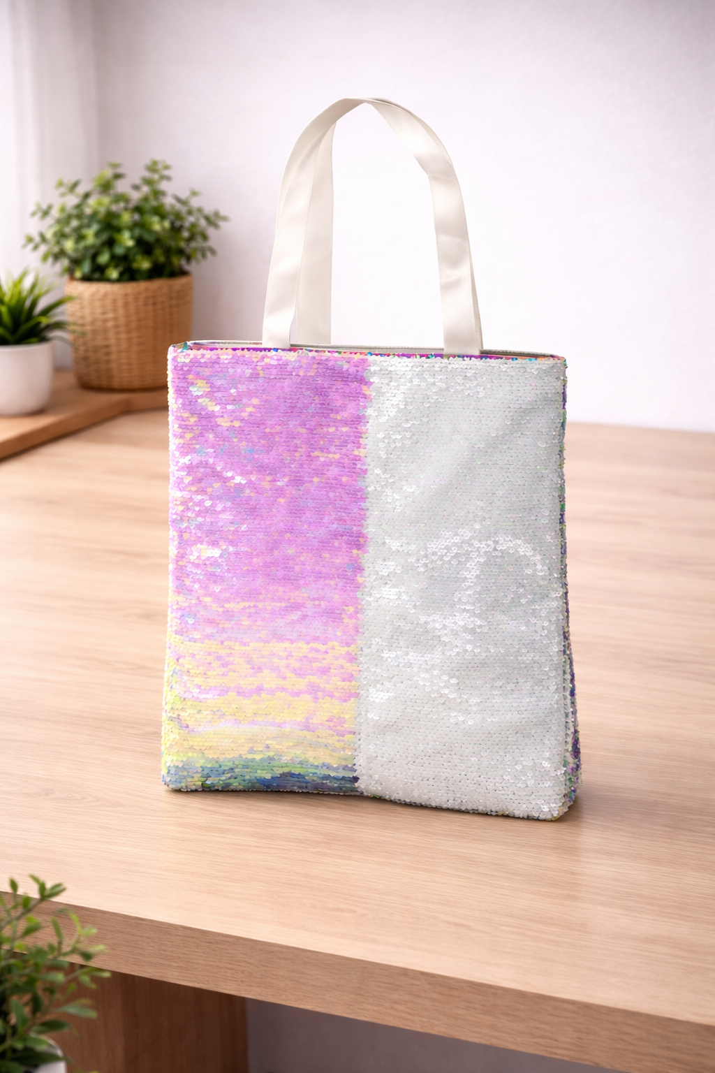 SEQUIN TOTE BAG