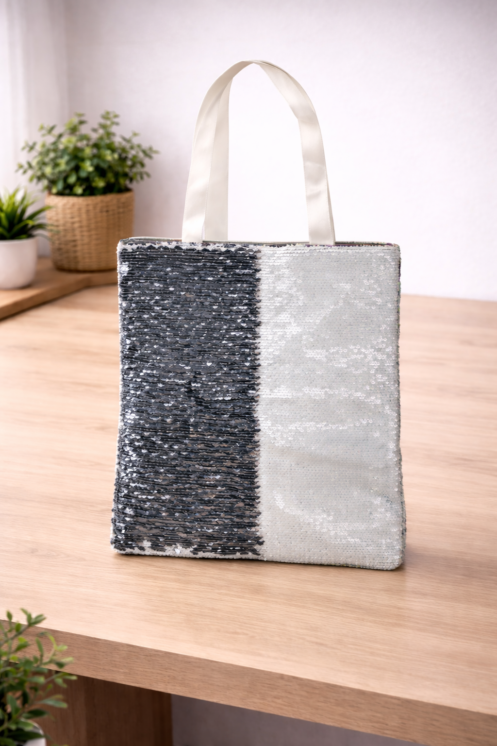 SEQUIN TOTE BAG
