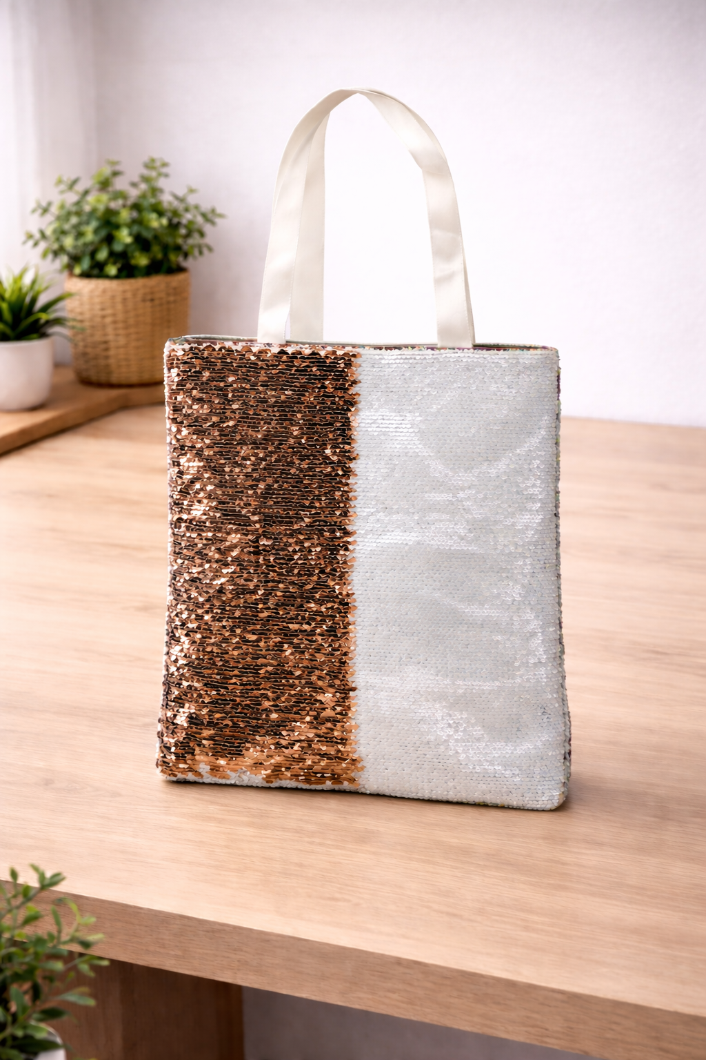 SEQUIN TOTE BAG