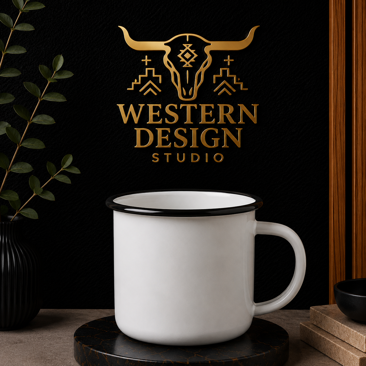 ENAMEL MUG